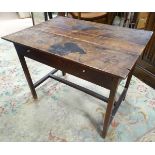 A small oak side table CONDITION: Please Note - we do not make reference to the