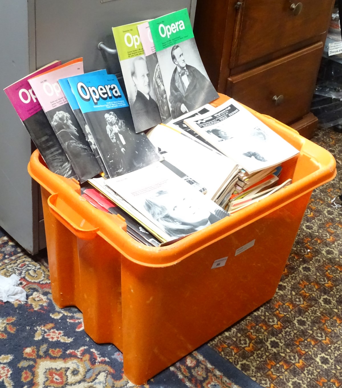 A large quantity of pamphlets and magazines relating to opera CONDITION: Please Note
