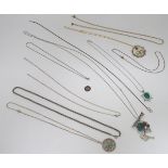 A quantity of costume jewellery, to include pendants, necklaces etc.