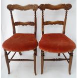 A pair of continental carved chairs CONDITION: Please Note - we do not make