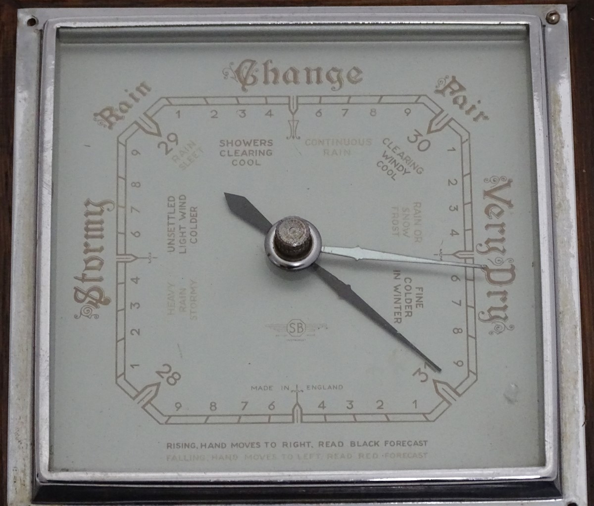 A mid 20thC barometer CONDITION: Please Note - we do not make reference to the - Image 6 of 6