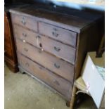 Early 19thC chest of drawers comprising 2 short over 3 long drawers CONDITION: