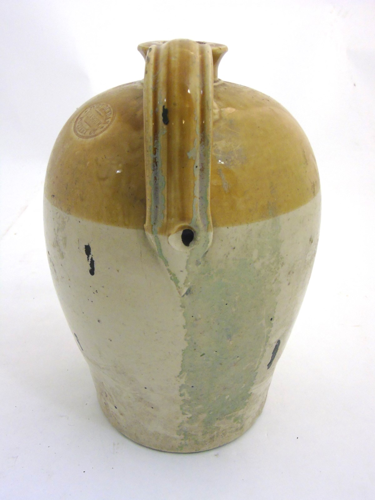 Flagon: A stoneware 2-tone flagon made by Port Dundas Pottery Co. Glasgow for J & J Mc. - Image 21 of 21