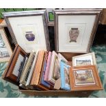 A collection of 22 framed pictures to include animal studies, cartoons etc.