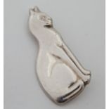A cat brooch CONDITION: Please Note - we do not make reference to the condition of