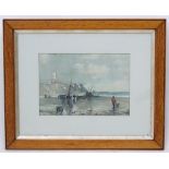 Thomson, XIX, English School, Watercolour, 'Cromer 1845', figures etc.