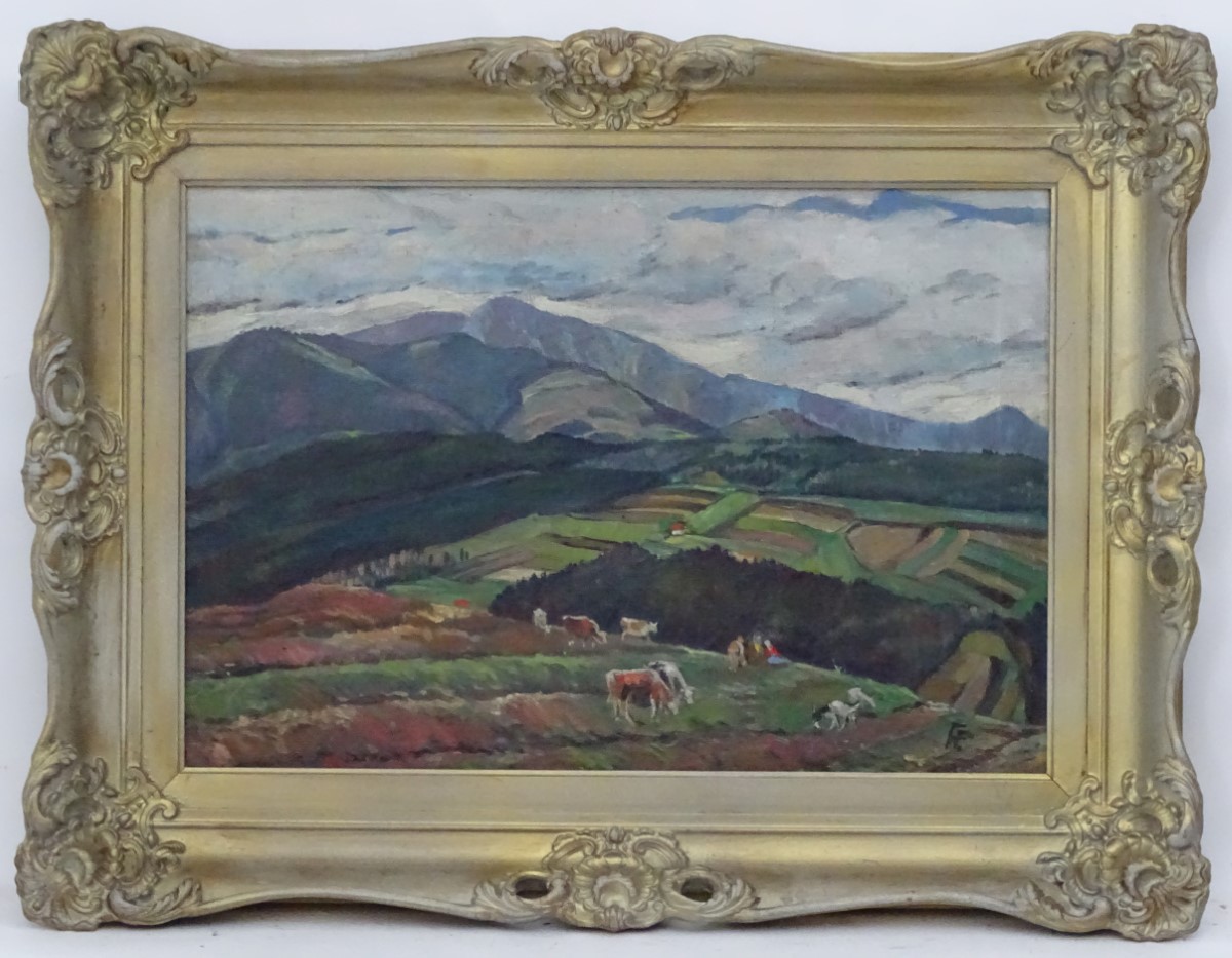 Lyso Hora, Mid XX, East European School, Oil on canvas,