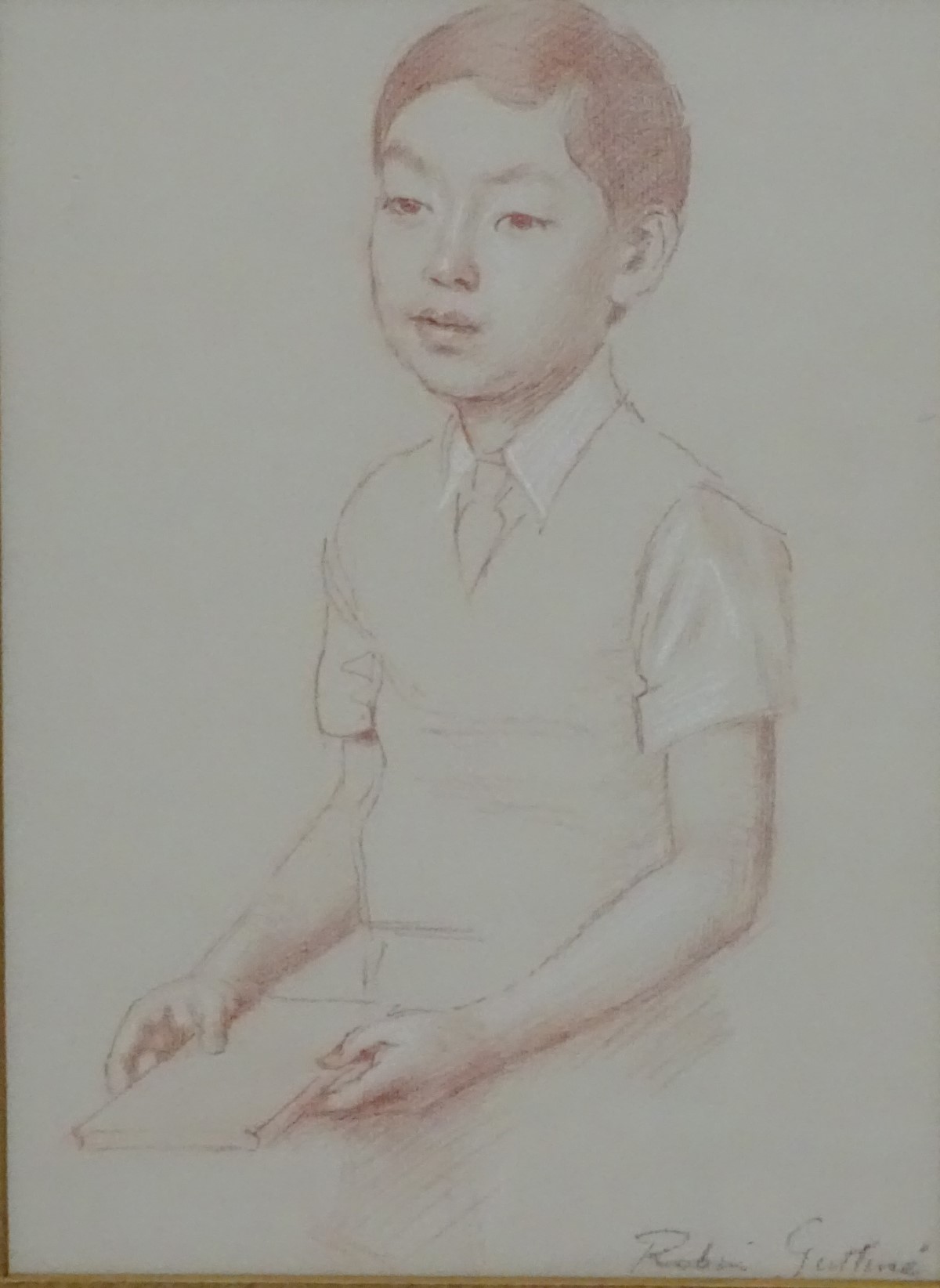 Robin Craig Guthrie (1902-1971), Conte pencil and pastel, 'Yoictin Ivaotaga ?', - Image 5 of 7