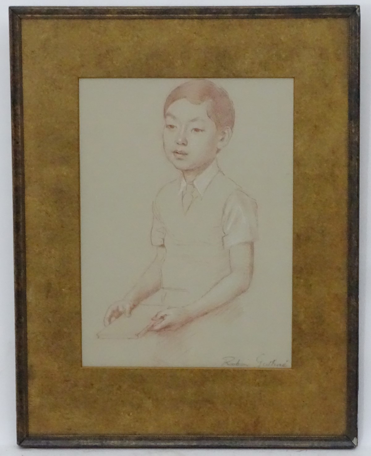 Robin Craig Guthrie (1902-1971), Conte pencil and pastel, 'Yoictin Ivaotaga ?',
