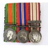 Militaria: a miniature campaign medal group,