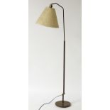 Vintage Retro: A Danish (Scandi) telescopic standard lamp / reading lamp central stand,