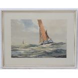 Sidney Vale (1916-1991), Watercolour, 'High Seas' Seascape,