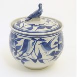 A Laurence McGowan British studio pottery lidded pot,