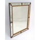 A late 19thC / early 20thC Venetian style mirror,