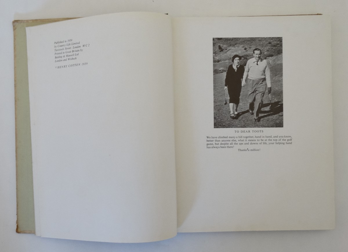 Book: 'My Golfing Album' by Henry Cotton published by Country Life Limited 1959, 1st edition, - Image 3 of 3