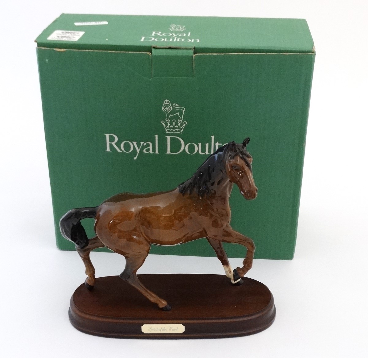 A boxed Royal Doulton 'Spirit of the Wind' bay horse figurine in gloss finish ,