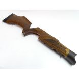 A figured walnut r/h gunstock to fit a BSA 'R10' PCP air rifle,