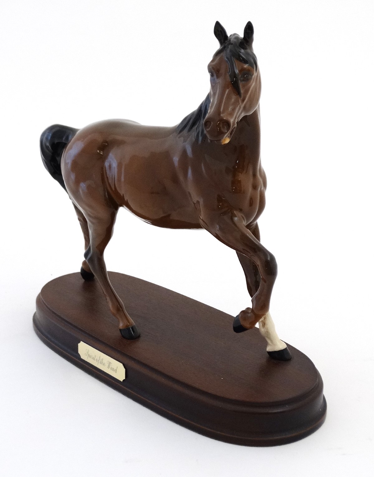 A boxed Royal Doulton 'Spirit of the Wind' bay horse figurine in gloss finish , - Image 6 of 10