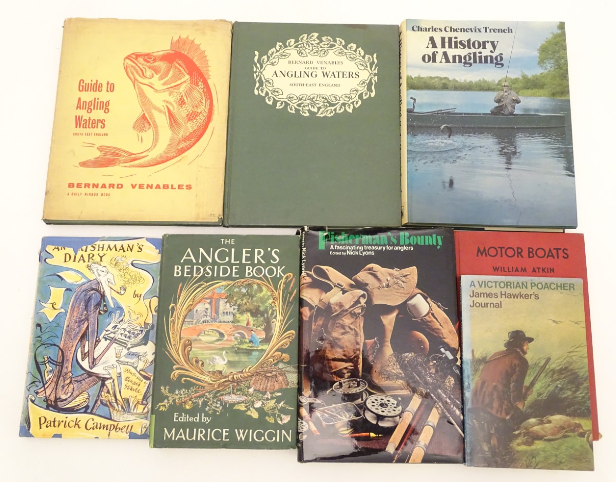 Books: A quantity of books on the subject of angling,