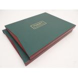 Two timeframed limited edition rugby portfolios by the Museum of Rugby, Twickenham,