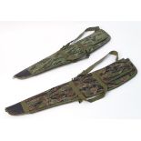 A pair of rifle slips by Anglo Arms, each with provision for 'scoped rifle,