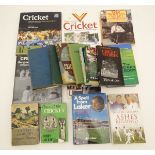 Books: A large quantity of books on the subject of cricket,