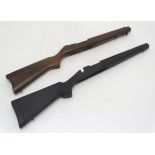 A walnut Ruger 10/22 stock,