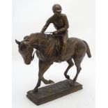 Horse Racing Interest: After Isadore-Jules Bonheur (1827-1901), Patinated Bronze Sculpture,