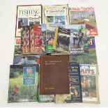 Books: A large quantity of books on the subject of fishing, titles to include The Compleat Angler,