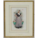 After James Abbott McNeill Whistler (1834-1903), Watercolour, Portrait of 'The Milkmaid',