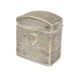 A Dutch silver peppermint box / lodereindoosje / loderein box / vinaigrette 1 1/2" x 1 1/4" x