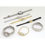 Ladies watches: a quantity of various ladies wrist watches by Elgin, Timex Indiglo, Tissot Stylist,