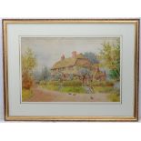 James Matthews, XIX-XX, Watercolour, 'Pett, Sussex', an old village house,