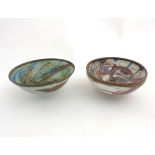 Two 20thC Alan Ward studio pottery bowls,