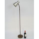 Vintage Retro : A Scandi EWA standard lamp / reading lamp on central stand,