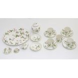 A quantity of Wedgwood coffee wares in the pattern Wild Strawberry,