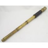 Militaria: A late 19thC naval four-draw telescope,