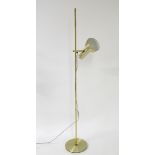 Vintage Retro : A Danish (Scandi) Standard lamp / pointable light on an adjustable central stand,