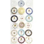 A large quantity of royal memorabilia wall plates,