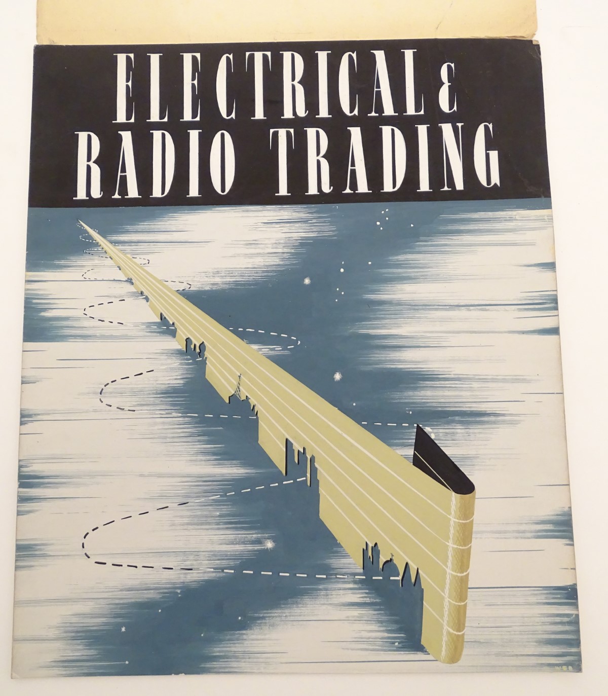 Original magazine artwork, WEB, Gouache, Electrical & Radio Trading front cover.