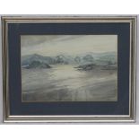 Kathleen Bridle (1897-1989), Watercolour, Loch inlet, Signed and dated '1976-78' lower right.