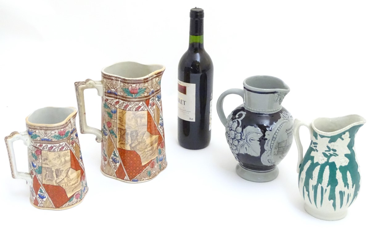 Four assorted jugs, - Image 5 of 8