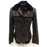 Ladies black Aviatrix Original Outerwear leather jacket,