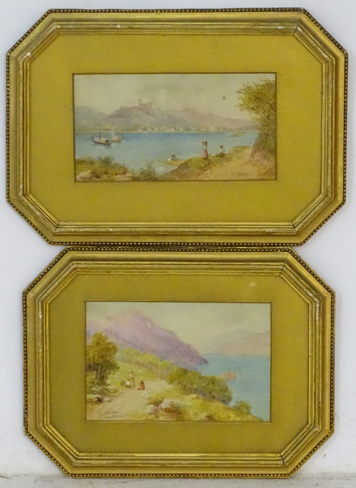 Charles Rowbotham, (1858-1921), Continental School, Watercolour, a pair, - Image 3 of 10