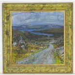 E Daly, early-mid XX, Irish, Oil on board, Irish coastal inlet view, Signed verso.