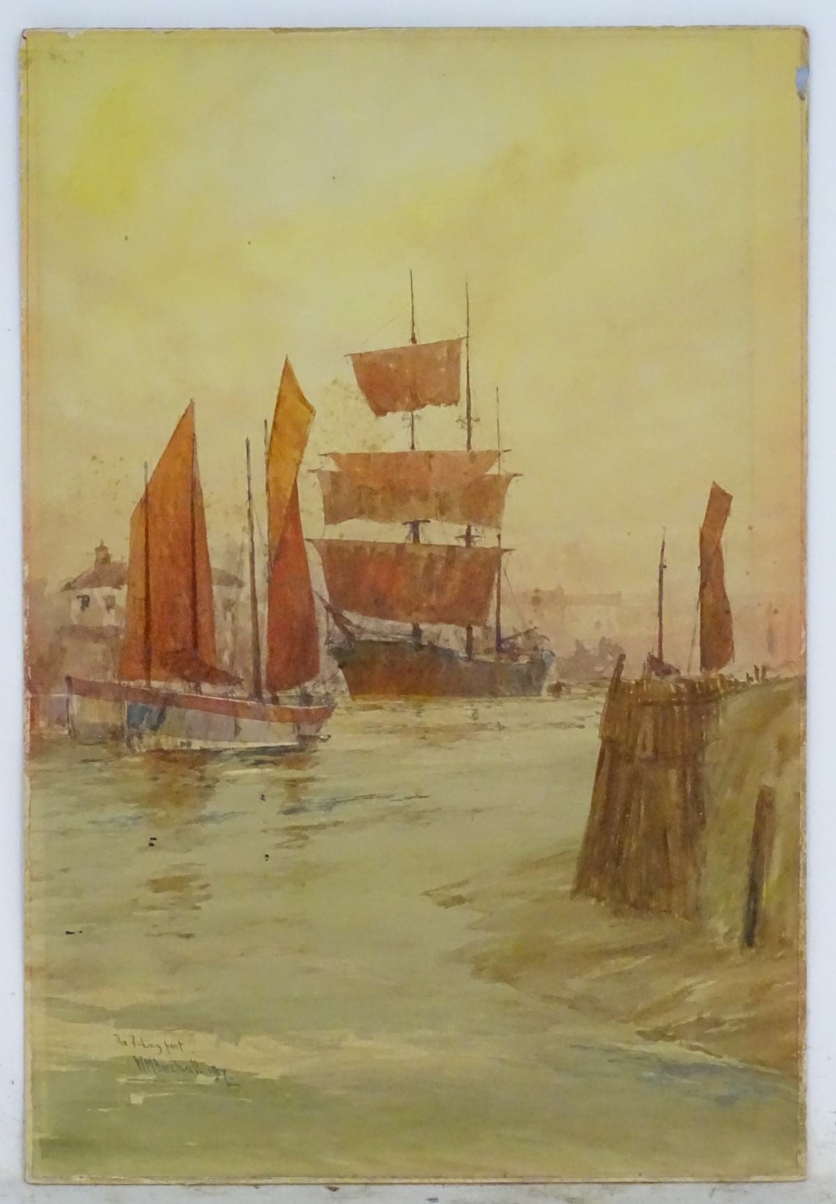 William Minshall Birchall (1884-1941), Marine School, Watercolour with some Gum Arabic,