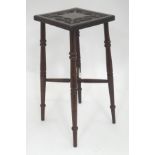 A carved oak jardinere stand CONDITION: Please Note - we do not make reference to