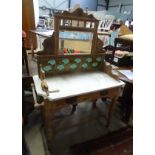 A Victorian pine washstand CONDITION: Please Note - we do not make reference to