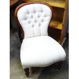 A Victorian button back nursing chair CONDITION: Please Note - we do not make
