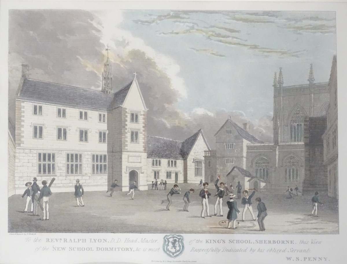 A lithograph depicting King's School, - Image 2 of 3